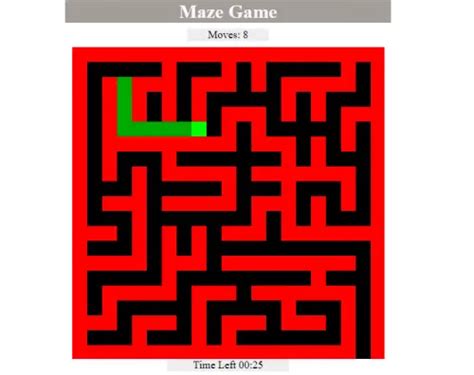 Maze Game Using Javascript Free Source Code And Tutorials