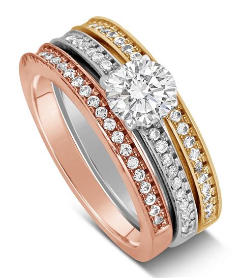 Tri Color Wedding Ring Sets Wedding Rings Sets Ideas