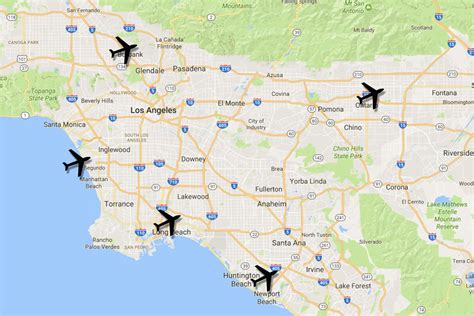 Map California Airports Topographic Map Of Usa With States