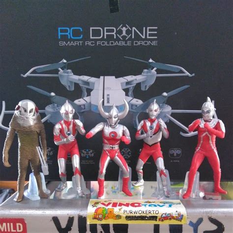 Jual Mainan Static Figure Set Ultraman Seven Ace Taro Leo 80 Tiga Dyna