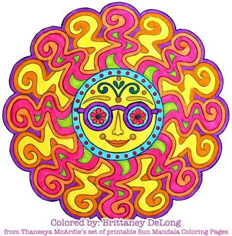 Sun Coloring Page From Thaneeya Mcardles Set Of 10 Printable Sun