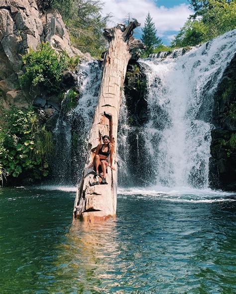 This Swimming Hole In California Has A Cascading Waterfall And A Fallen