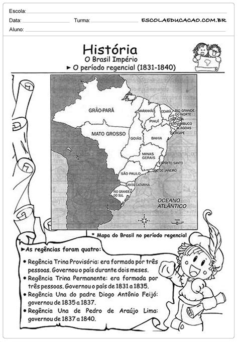 Atividades Sobre Periodo Regencial