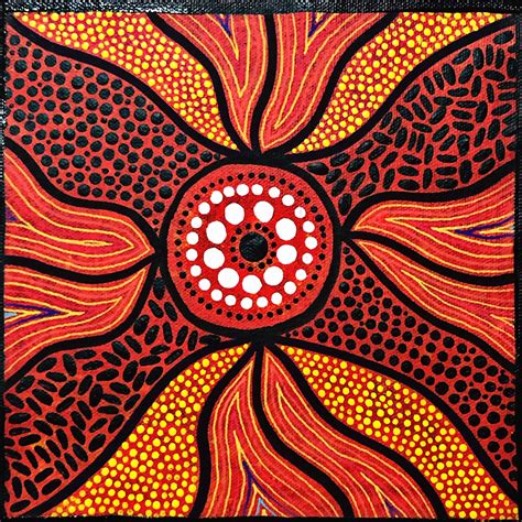 Fire 🔥 Aboriginal Art Symbols Aboriginal Art Dot Painting