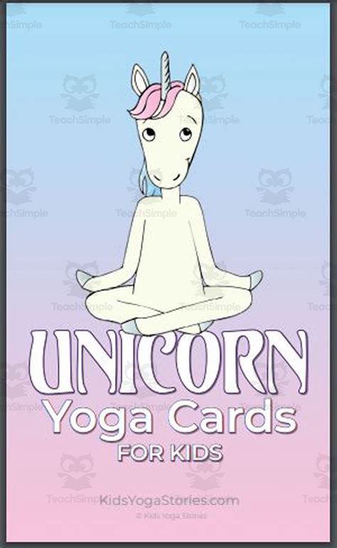 Kids Yoga Stories Unicorn Yoga Cards For Kids By Teach Simple