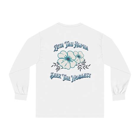 Sorority Merch Sorority Long Sleeve Tee Zta Merch Etsy