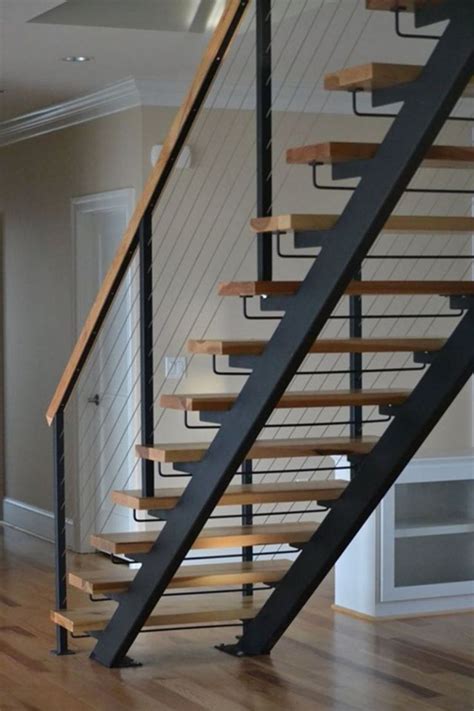 Floating Wood Stairs Railing Design 9 Stair Railing Design Staircase