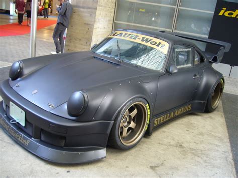 Rwb Porsche 911 Rauh Welt Begriff 964 Low Matte Black Covered Lights
