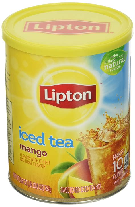 Lipton Iced Tea Mix Peach 10 Qt Pack Of 6 Grocery Tea
