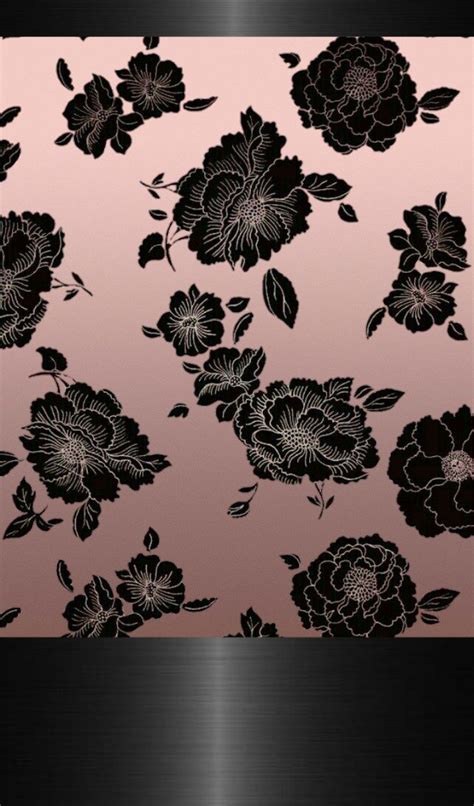 Black And Rose Gold Iphone Wallpaper Free Ultrahd Wallpaper