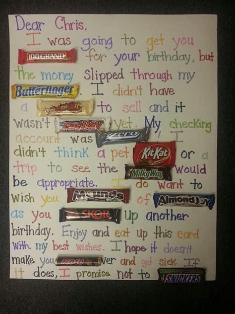 50th birthday poster made with candy bars | Candy bar ... First, download one of the printable.jpeg files.