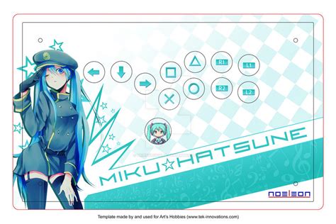 Hatsune Miku Arcade Stick Template By Priestlyninja On Deviantart