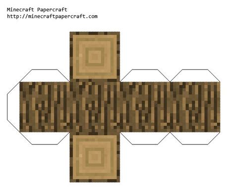 Papercraft Wood Minecraft Printables Minecraft Minecraft Blocks