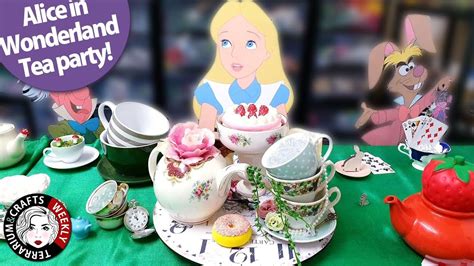 diy alice in wonderland tea party decoration ideas mad hatter s tea tablescape decor and crafts