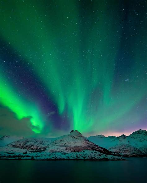 Aurora Borealis Aka Northern Lights Captured February 2020 In The