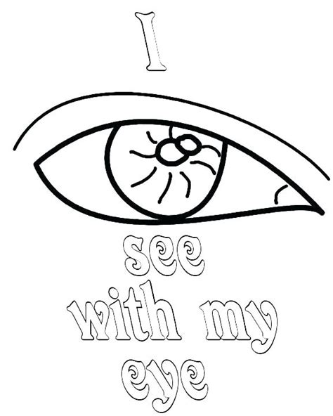 Eye Coloring Pages For Preschool At Getdrawings Free Download