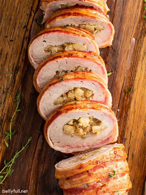 Bacon Wrapped Pork Tenderloin Belly Full