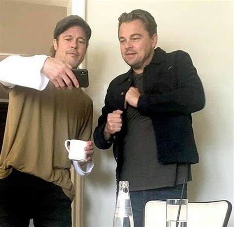 Tempalte Brad Pitt And Leonardo Dicaprio Taking Selfie Know Your Meme