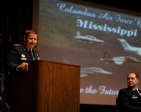 Aetc Commander Encourages Supt Class 15 04 Graduates Columbus Air