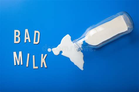 Bad Milk Word Letter Text Lactose Intolerance Allergy Milk Splatter