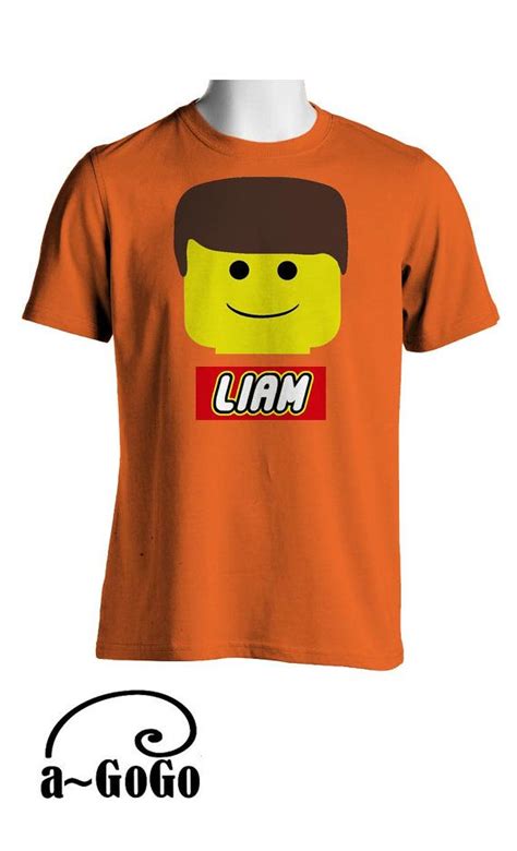 Personalized Lego Tshirt By Agogodesigntshirts On Etsy Lego T Shirt