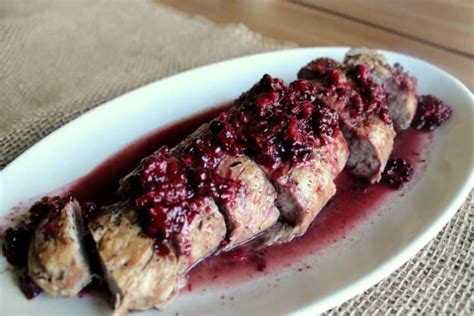 Roasted Pork Tenderloin With Blackberry Merlot Sauce Blackberry Babe