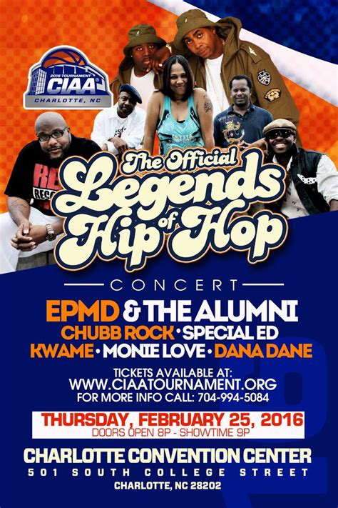 Win Tickets To Legends Of Hip Hop Concert And Afterparty Ciaa2016 Win