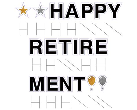 Happy Retirement Lawn Decorations Large 18in Yard Sign Etsy