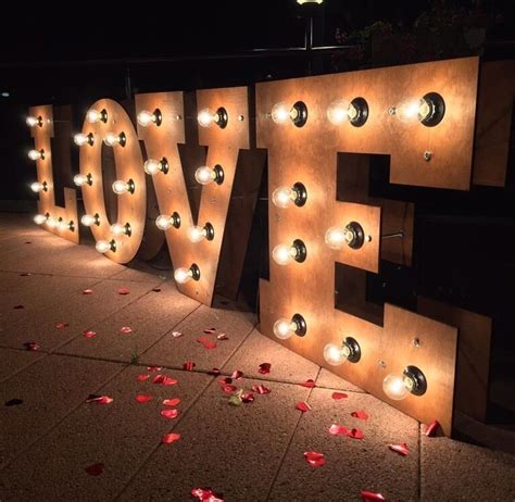 Light Up Letters Wood Letters Wedding Stage Decorations Valentine