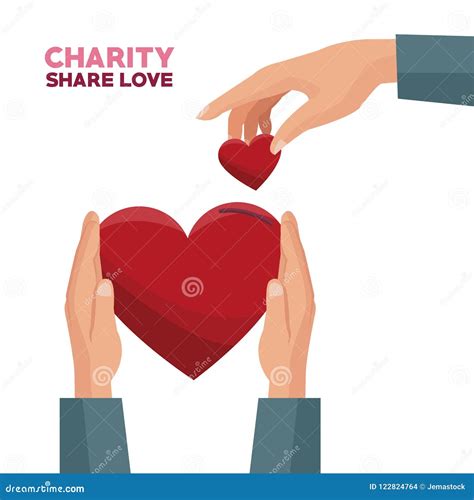 Charity Share And Love Stock Vector Illustration Of Business 122824764