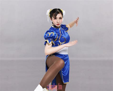 Women Chun Li Blue Dress Anime Street Fighter Cosplay Costume Girls Dress Headwear2 Costumes