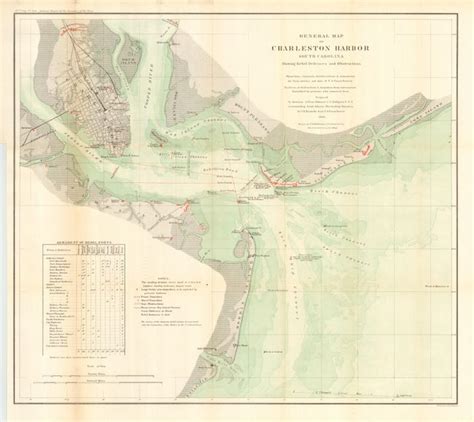 Old World Auctions Auction 112 Lot 286 General Map Of Charleston