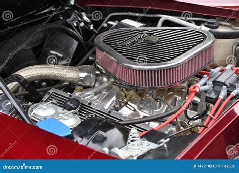 Chevrolet Corvette C2 Engine Editorial Image Image Of Prestigious