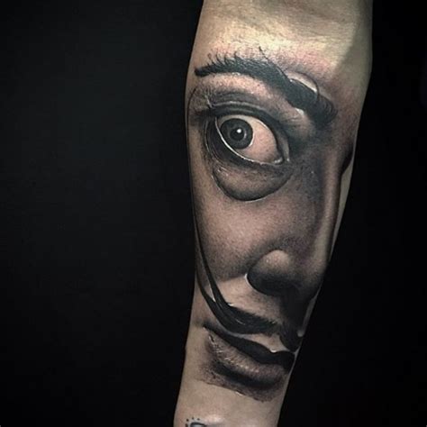 Search tattoo artists or studios. Realistic Salvador Dali Portrait Tattoo | Best Tattoo ...