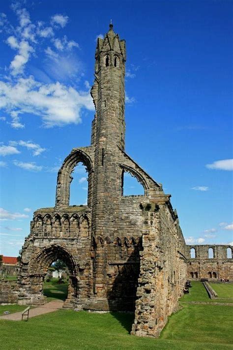 St Andrews Cathedral Ruins In Fife Scotland Abandoned Churches Old