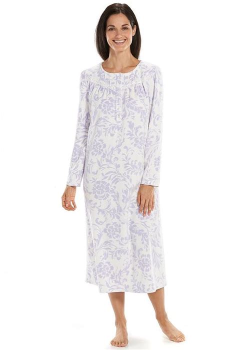 Womens Croft And Barrow® Pajamas Microfleece Nightgown Shopstyle Clothes And Shoes