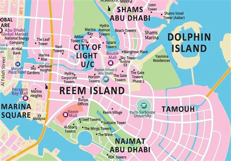 Abu Dhabi Area Map