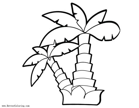 printable palm leaf coloring page  printable palm tree coloring page palm leaf coloring