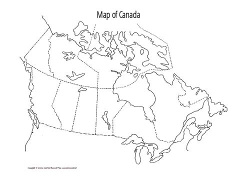 Blank Political Map Of Canada