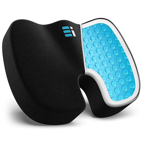 Ergonomic Innovations Gel Enhanced Memory Foam Seat Cushion For Office