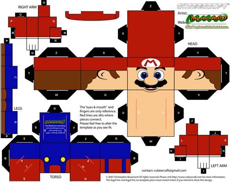 Mario Cubee By Mystermdd On Deviantart Paper Toys Papercraft