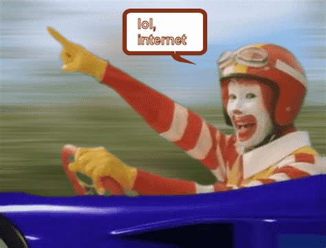 Lol Meme Ronald Mcdonald Pointing Driving 