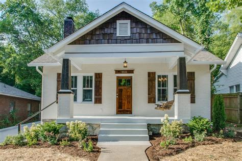 Craftsman House Exterior With Elephant Leg Colums Traditional Outdoor