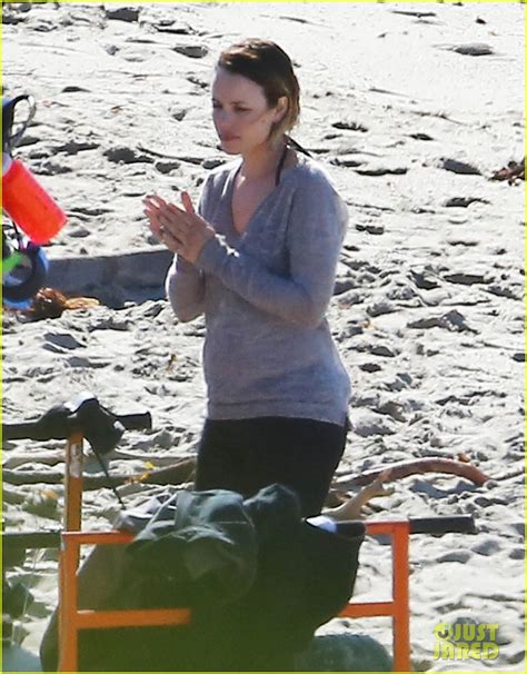 Rachel Mcadams Films True Detective Beach Scenes With Leven Rambin Photo Leven