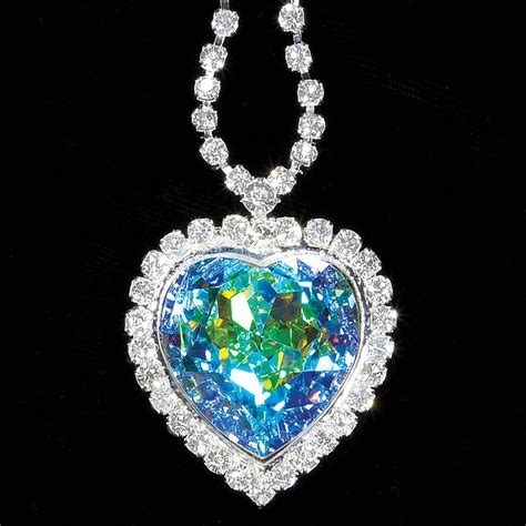 Remember The Heart Of The Ocean Blue Diamond Necklace In Titanic