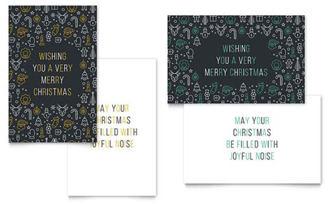 Christmas Wishes Greeting Card Template Word And Publisher