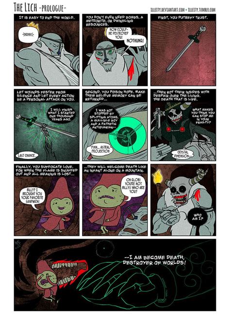 The Lich Prologue On Deviantart Lich Adventure Time Comics