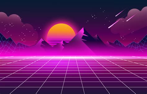 80s Retro Background Vector Art Icons And Graphics For Free Download