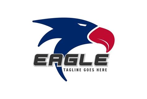 Premium Vector American Eagle Hawk Falcon Head For Sport Team Logo