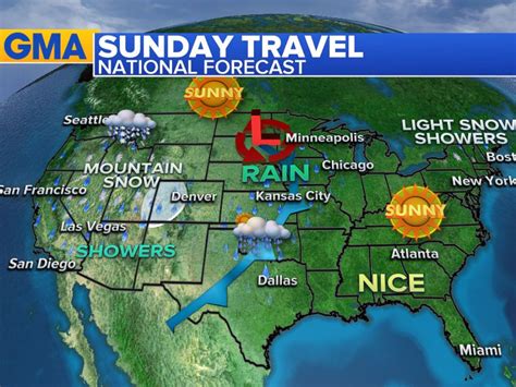 3 Day National Travel Weather Map Map